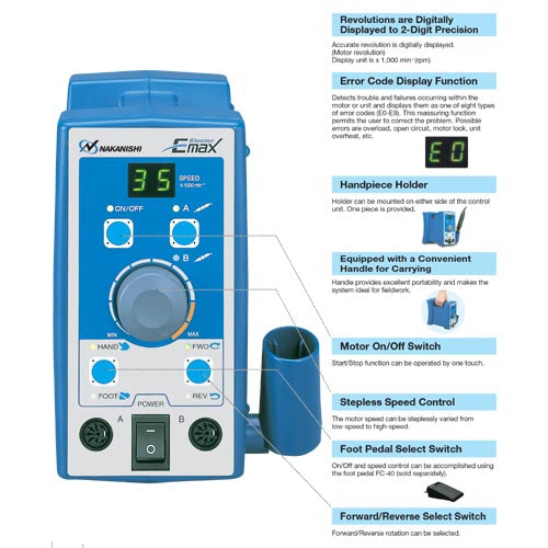 NSK Nakanishi NE129 Control Unit - ARTCO - American Rotary Tools Company–  ArtcoTools.com