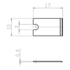 Sonofile® High Speed Steel Blade - 0.4mm Thick