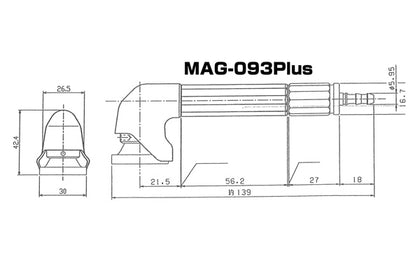 UHT Ushio MAG-093N Right Angled Pencil Air Grinder