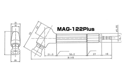 UHT Ushio MAG-122N Right Angled Air Grinder