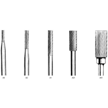 Carbide Bur - Cylindrical Shape on 1/8'' dia. Shank - ArtcoTools.com