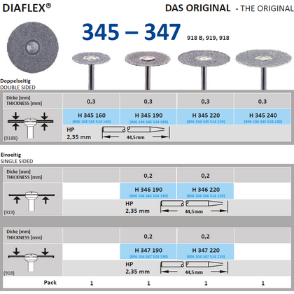 HORICO® Diamond Disc 345 - 347 - ArtcoTools.com