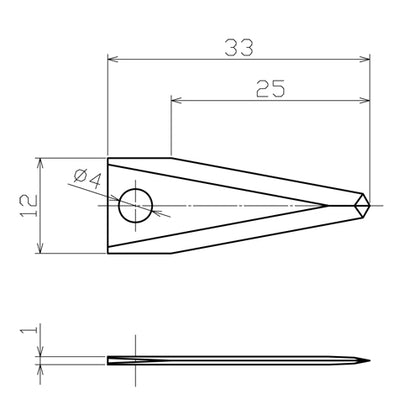 Sonofile® Tungsten Carbide Blade, 1.0mm Thick - ArtcoTools.com
