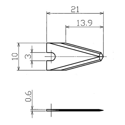 Sonofile® Tungsten Carbide Blade, 0.6mm Thick - ArtcoTools.com
