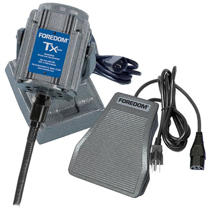 Foredom® M.TXBH-SXR Bench Type Motor, SXR-1 Foot Control, Square Drive Shafting, 115V - ArtcoTools.com