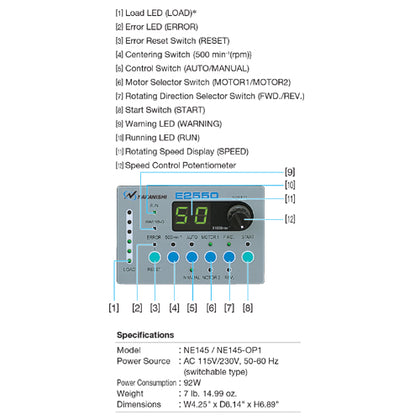 NSK Nakanishi E2550 Series NE145 Control Unit - ArtcoTools.com
