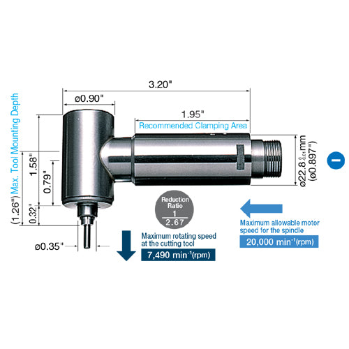 NSK Nakanishi RA100 90° Angle Spindle– ArtcoTools.com